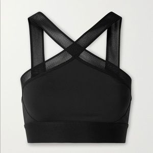 Heroine Sport X mesh-trimmed stretch sports bra